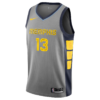 MEMPHIS GRIZZLIES JERSEY GRIS AMARILLO