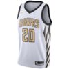 ATLANTA HAWKS JERSEY BLANCA DORADO