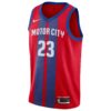 DETROIT PISTONS JERSEY ROJO MOTOR CITY